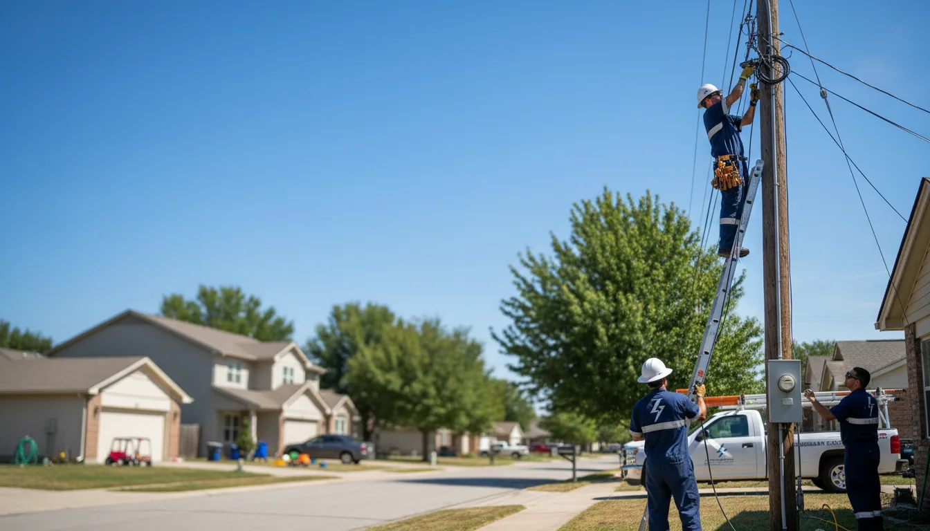 Residential electrician providing installation services in Conger, MN